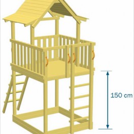 Platforma ma wysokość 150 cm