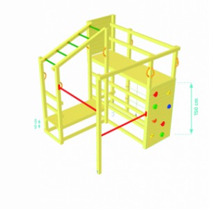 Przyrząd do wspinaczki Crossfit | wysokość platformy