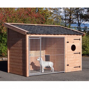 Buda dla psa Max 1 z izolowanym domkiem dla psa | Douglas | 341x182x240cm