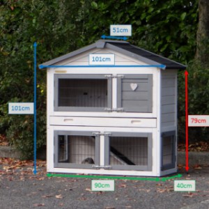 Różne rozmiary domku dla królików Regular Small