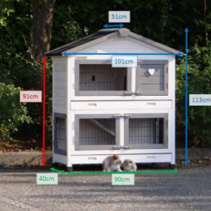 Różne rozmiary domku dla królików Excellent Small