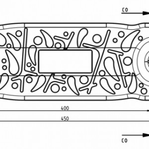 Różne rozmiary siedziska huśtawki Curve Simple Chain