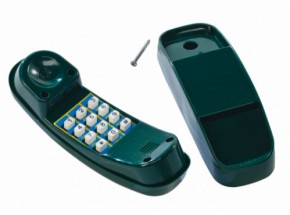 Plastikowy telefon zielonym