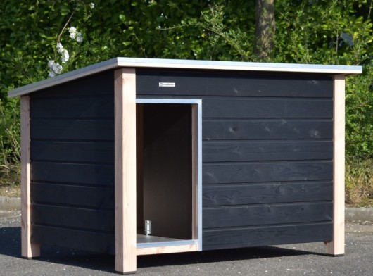 Buda dla psa Loebas · czarny/Douglas · 185x125x122cm