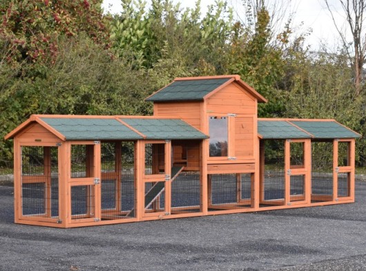 Klatka dla królikow Prestige Medium z 4 wybieg · 493x91x150cm