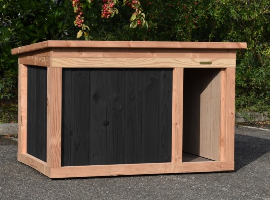 Buda dla psa Block Large · daglezja/czarny · 144x104x93cm