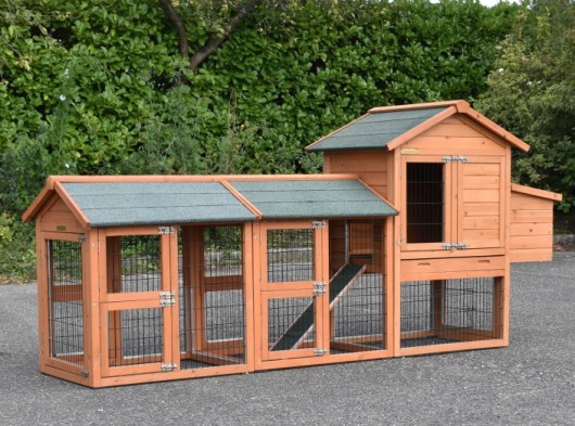 Kurnik Prestige Small z 2 wybieg i gniazdo dla niosek 265x72x122cm