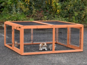 Wybieg dla królików Multirun · listwy przeciwgryzowe · 116x109x49cm