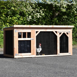 Kurnik Belle 1 • Douglas/czarny • 242x122x113cm