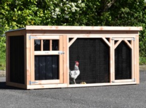 Kurnik Belle 1 • Douglas/czarny • 242x122x113cm