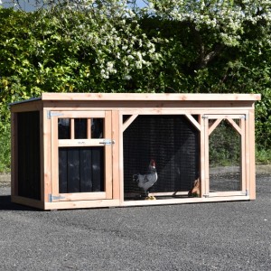 Kurnik Belle 2 · Douglas/czarny · 242x122x113cm