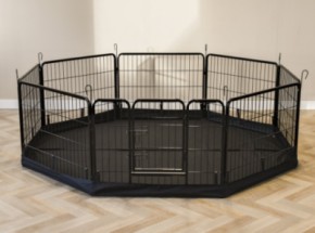 Mata podłogowa do wybiegu dla zwierząt Octa Czarna