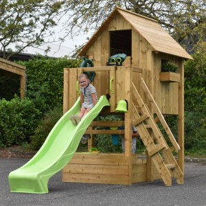 Domek zabaw Dream 120 z slajdu & kuchnia 199x415x286cm