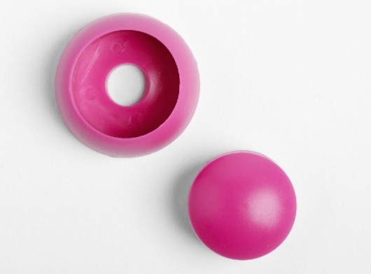 Plastikowa nakładka na śruby różowa do śrub Ø8-10mm zestaw 10 sztuk