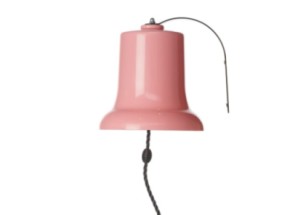 Dzwonek pastelowy róż · domek do zabawy i wieża zabaw