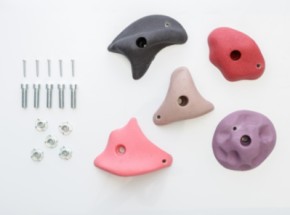 Kamienie do wspinaczki · pastelowy róż · 5 sztuk