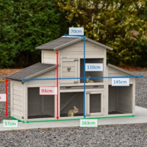 Różne rozmiary klatki dla królików Annemieke