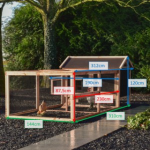 Kurnik Eggy w różnych rozmiarach z gniazdem i wybiegiem