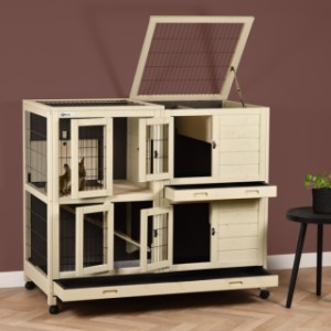 Klatka dla królików Bobby ma wiele praktycznych drzwiczek