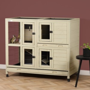 Klatka dla królików Bobby - Beż Piaskowy