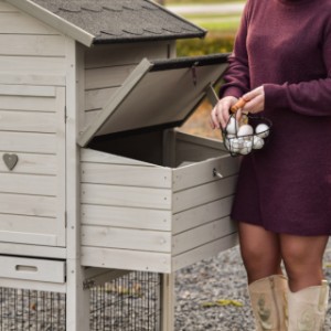 Dzięki praktycznej listwie podtrzymującej można łatwo wyjmować jajka z gniazda lęgowego Prestige Medium.