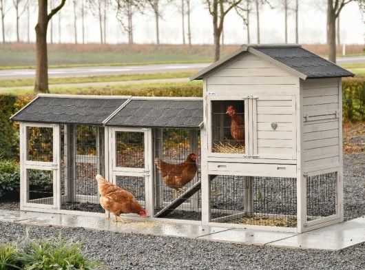 Prestige Medium jasnoszary z 2 wybiegami 297x91x150 cm