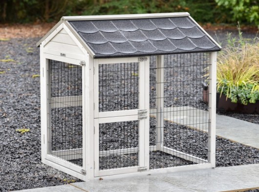 Wybieg pośredni Space Medium jasnoszary Anti-Gryzienie 97x88x104,5 cm