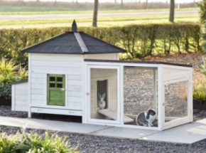 Klatka dla królików Ambiance Large terra 218×93×122 cm