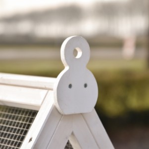 Spójrz na piękny ornament dekoracyjny wybiegu kurnika Pip