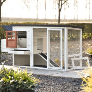 Kurnik Noah ma praktyczne drzwiczki i klapy