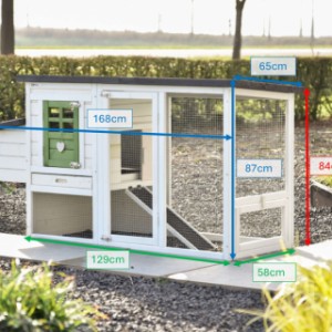 Różne rozmiary klatek drewnianych Noah