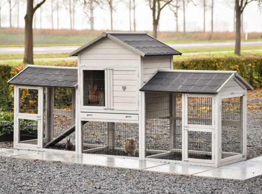 Prestige Medium z podwójnym wybiegiem jasnoszary Anti-Gryzienie 299x90x150 cm