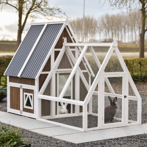 Klatka dla królików Pip z wybiegiem 130x249x180cm