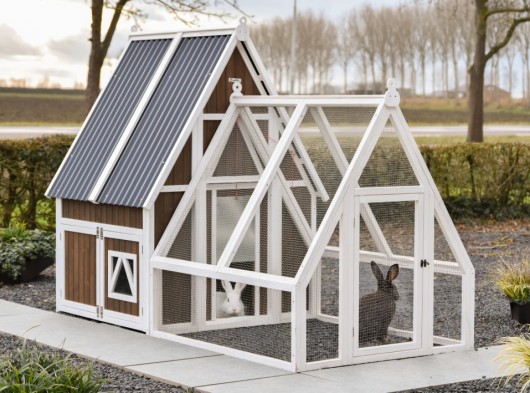 Klatka dla królików Pip z wybiegiem 130x249x180cm