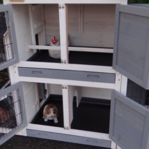 Klatka dla świnek morskich Double Small nadaje się również dla kurczaków