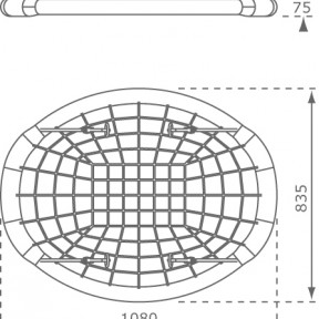 Różne rozmiary huśtawki gniazdowej Oval