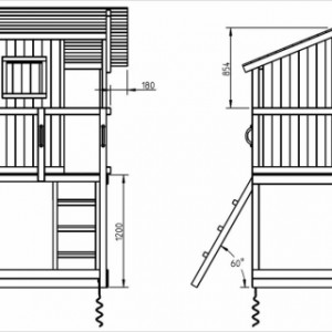 Różne rozmiary wyposażenia placów zabaw Beach Hut